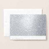 Elegante bruiloft Echte Folie Bedankt Card Folie Kaarten (Met envelop)