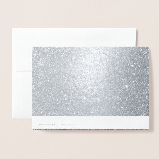 Elegante bruiloft Echte Folie Bedankt Card Folie Kaarten (Met envelop)