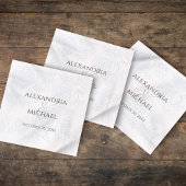 Elegante bruiloft Eenvoudige Blauwe Bloemen Kallig Servet