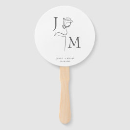 Elegante bruiloft fans | Gepersonaliseerde huwelij Handwaaier