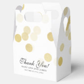 Elegante Bruiloft Faux Gouden Folie Glitter Lights Bedankdoosjes (Geopend)