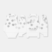 Elegante bruiloft Faux Zilveren Folie Glitter Ligh Bedankdoosjes (Uitgevouwen)