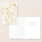 Elegante bruiloft felicitatie kaart (Display)