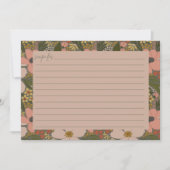 Elegante Bruiloft Flower Shower Receptkaart Bedankkaart (Voorkant)