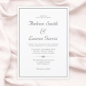 Elegante bruiloft formele formulering Traditioneel Kaart