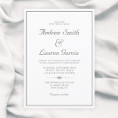Elegante bruiloft formele formulering Traditioneel Kaart