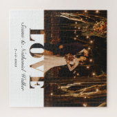 Elegante bruiloft foto aandenken legpuzzel (Horizontaal)