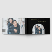 Elegante bruiloft foto Custom Modern Gastenboek (Volledig)