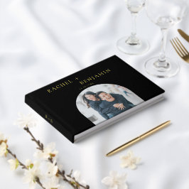 Elegante bruiloft foto Custom Modern Gastenboek