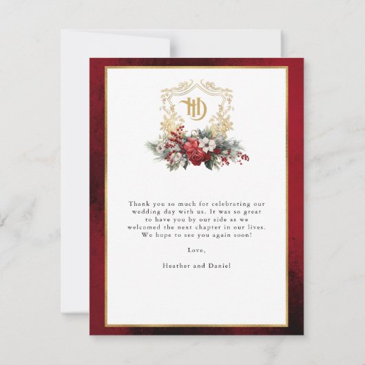 Elegante bruiloft foto kalligrafie Dank u Bedankkaart (Achterkant)