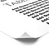 Elegante bruiloft foto kalligrafie zitgrafiek perfect poster (Hoek)