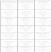 Elegante Bruiloft Gast Lange Adresetiketten Sticker (Voorkant)