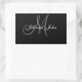 Elegante bruiloft gepersonaliseerde wijn labels (Tas)