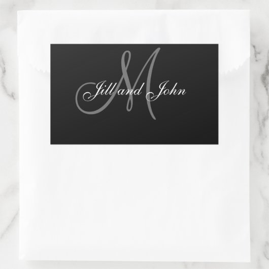 Elegante bruiloft gepersonaliseerde wijn labels (Tas)