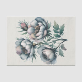 Elegante bruiloft groen en grijs boeket tissuepapier