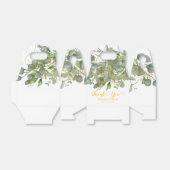 Elegante bruiloft groen Eucalyptus gebladerte brui Bedankdoosjes (Uitgevouwen)