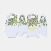 Elegante bruiloft groen Eucalyptus gebladerte brui Bedankdoosjes (Uitgevouwen)