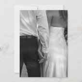 Elegante bruiloft kaart (Achterkant)