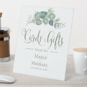 Elegante bruiloft Kaarten en geschenken bladeren Reclamebord Met Voetstuk (Insitu)