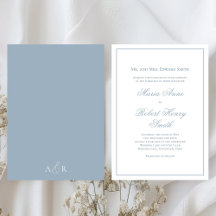 Elegante bruiloft kalligrafie script Dusty Blue