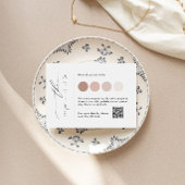 Elegante Bruiloft Kleding Kaart Sjabloon met QR-co