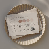 Elegante Bruiloft Kleding Kaart Sjabloon met QR-co