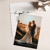 Elegante bruiloft liefde en Bedankt script | Foto