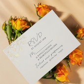 Elegante Bruiloft Maaltijd Keuze RSVP Kaart