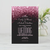 Elegante bruiloft marsala licht bokeh achtergrond kaart (Staand voorkant)