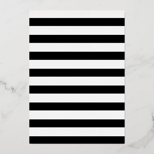 Elegante bruiloft menu's zwart goud folie uitnodiging (Achterkant)