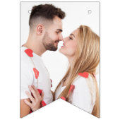 Elegante Bruiloft met Bloemen Vlaggetjes (Tweede vlag)