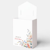 Elegante Bruiloft met Bloemmotief Bedankdoosjes (Geopend)