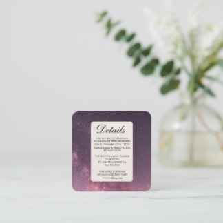 Elegante bruiloft met eenvoudige bijlage kaart