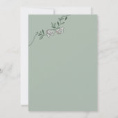 Elegante Bruiloft met Rustieke Hout en Stof Roze B Kaart (Achterkant)