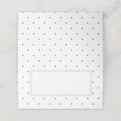 Elegante Bruiloft met Stippen Plaatskaartje (Buitenkant ongevouwen)