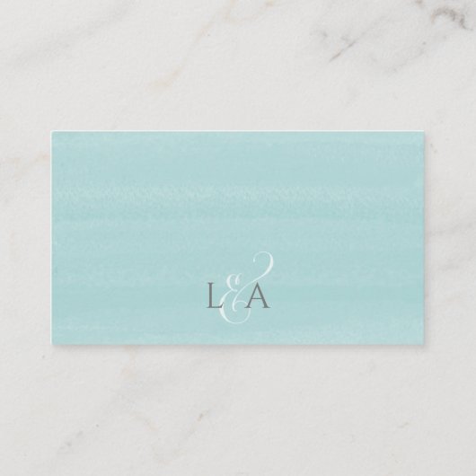 Elegante Bruiloft Minimalistische Zand Dollar RSVP Informatiekaartje (Achterkant)