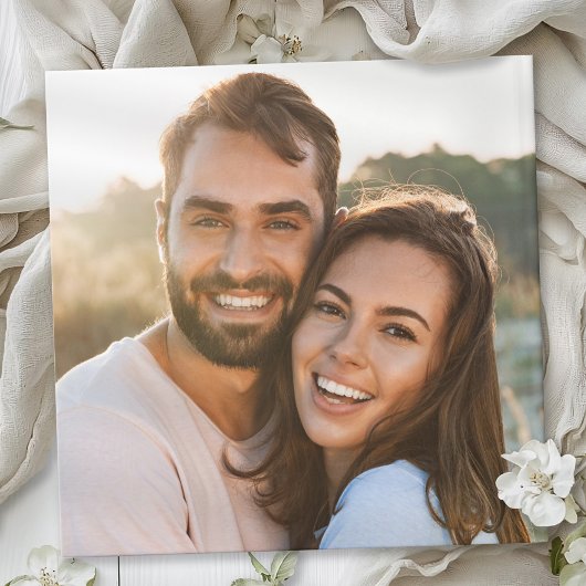 Elegante bruiloft Moderne foto kalligrafie Echt go Gastenboek