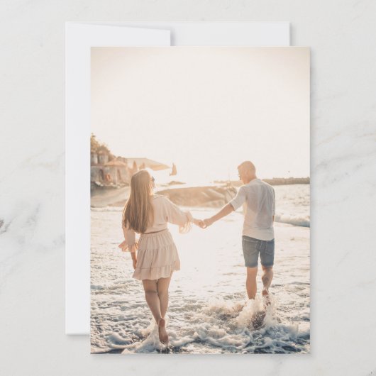 Elegante bruiloft Monogram bruid en bruidegom Init Kaart (Achterkant)