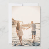 Elegante bruiloft Monogram bruid en bruidegom Init Kaart (Achterkant)