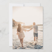 Elegante bruiloft Monogram bruid en bruidegom Init Kaart (Achterkant)