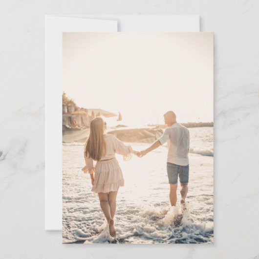 Elegante bruiloft Monogram bruid en bruidegom Init Kaart (Achterkant)