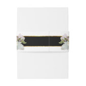 Elegante bruiloft Monogrammed Roos n Succulents Go Uitnodigingen Wikkel (Achterkant Voorbeeld)