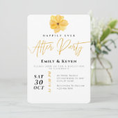 Elegante bruiloft na uitnodiging (Staand voorkant)