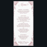 Elegante bruiloft- of evenementmenu's (stoffig Roo Menu<br><div class="desc">Regal Elegant Wedding of Event Menus (Dusty Roos): Dit huwelijksmenu is eenvoudig met een elegant lijst. Het is ingesteld in stoffig roos, maar je kunt de ontwerpkleur wijzigen naar alles wat je wilt door alleen je achtergrondkleur te wijzigen. **HOE UW ONTWERPKLEUR TE WIJZIGEN** 1) Klik op de Button "Personaliseren". 2)...</div>