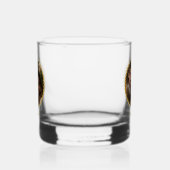 Elegante bruiloft of Jubileum paar foto naam Whisky Glas (Rechts)