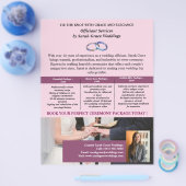 Elegante bruiloft officiële flyer (Enkel)