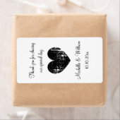 Elegante bruiloft op etiketten van wijn of waterfl (Insitu)