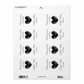 Elegante bruiloft op etiketten van wijn of waterfl (Full Sheet)