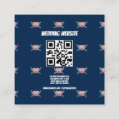 Elegante bruiloft pakket promotionele behuizing Ka Informatiekaartje (Achterkant)