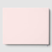 Elegante bruiloft | Pink Rose Gold Heart Confetti Gastenboek (Achterkant)